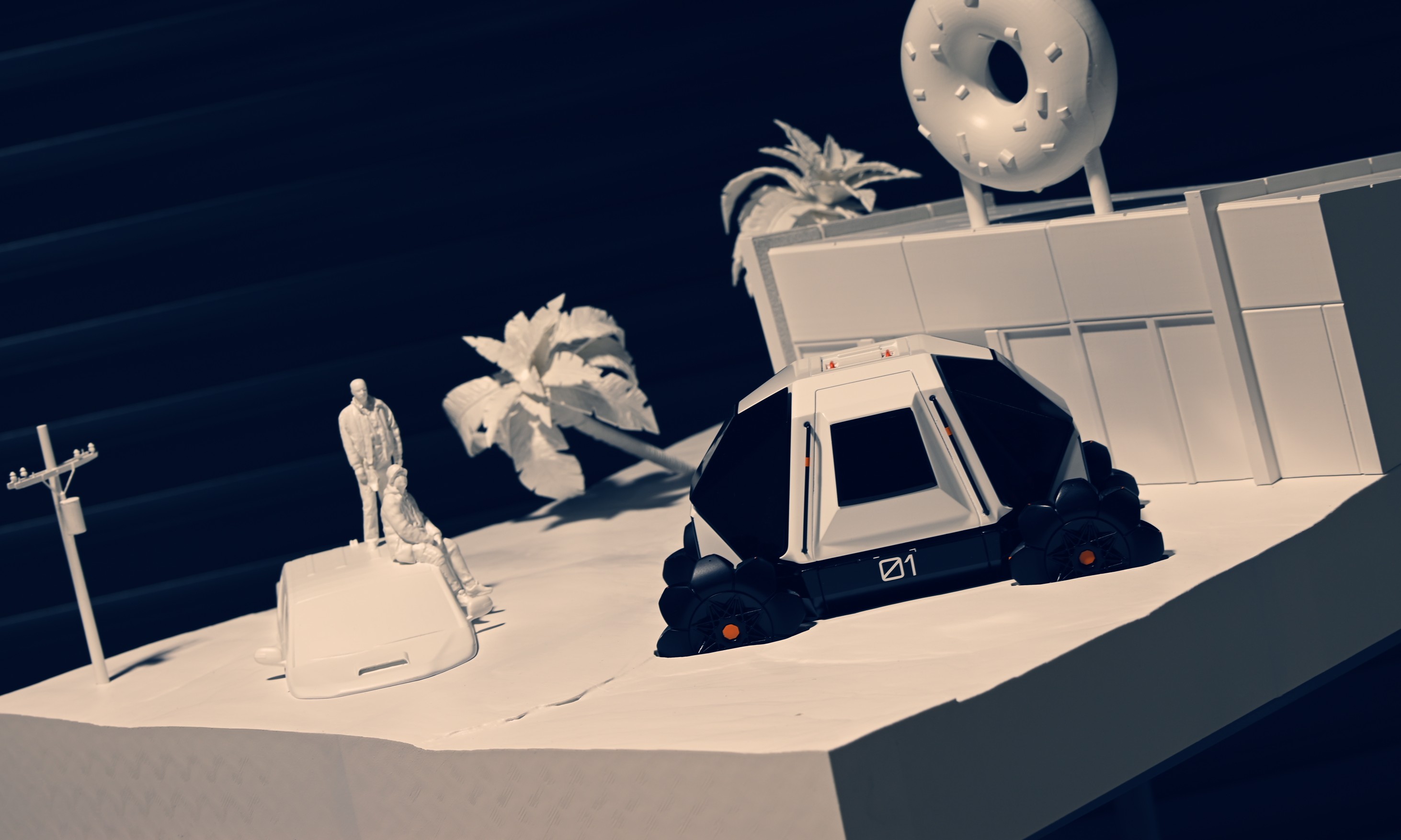 maquette prototype diorama impression 3D FDM — projet ORCA — FARM Studio 3D